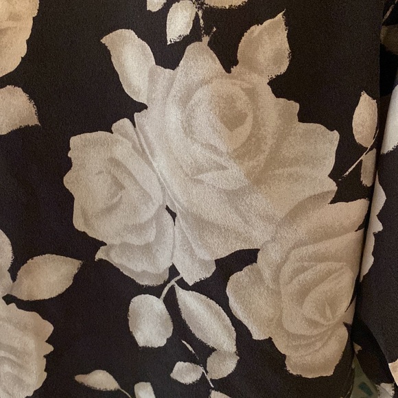 Jones New York Silk Rose Blouse 16 - Picture 6 of 6